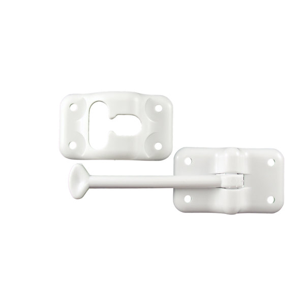 Jr Products JR Products 10414 Plastic T-Style Door Holder - Polar White, 3-1/2" 10414